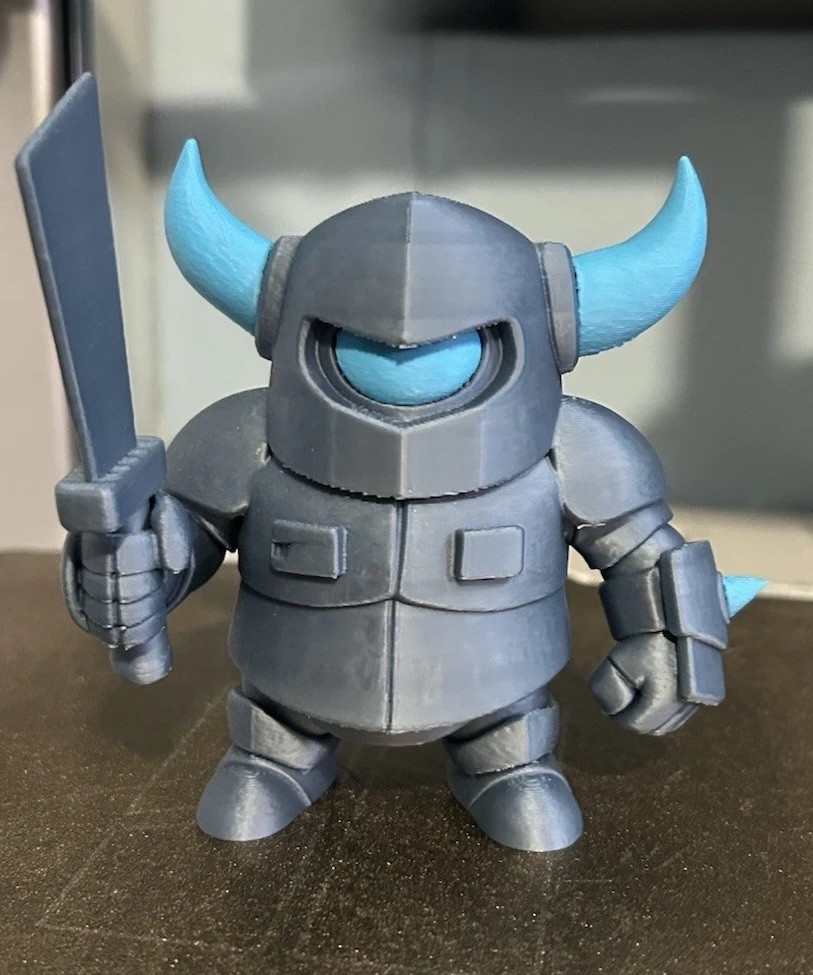 Mini PEKKA Figurine Detachable Sword – Clash Royale 3D Printed Toy Kids & Teens