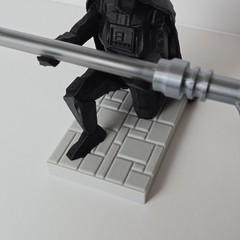 3D Printed Darth Vader Pen Holder with Custom Base & Lightsaber Pen – Red Blue