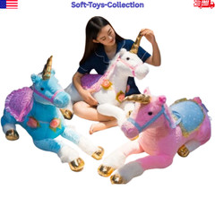 85cm Giant Unicorn Plush Toy Soft Stuffed Animal Kids Gift