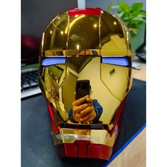 US!!! Autoking Iron Man Helmet MK5 1/1 Voice-controll Mask or Reactor Base Stand
