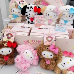 TOP TOY Sanrio Hello Kitty Puppy Party Series Blind Box Plush Pendant Confirmed