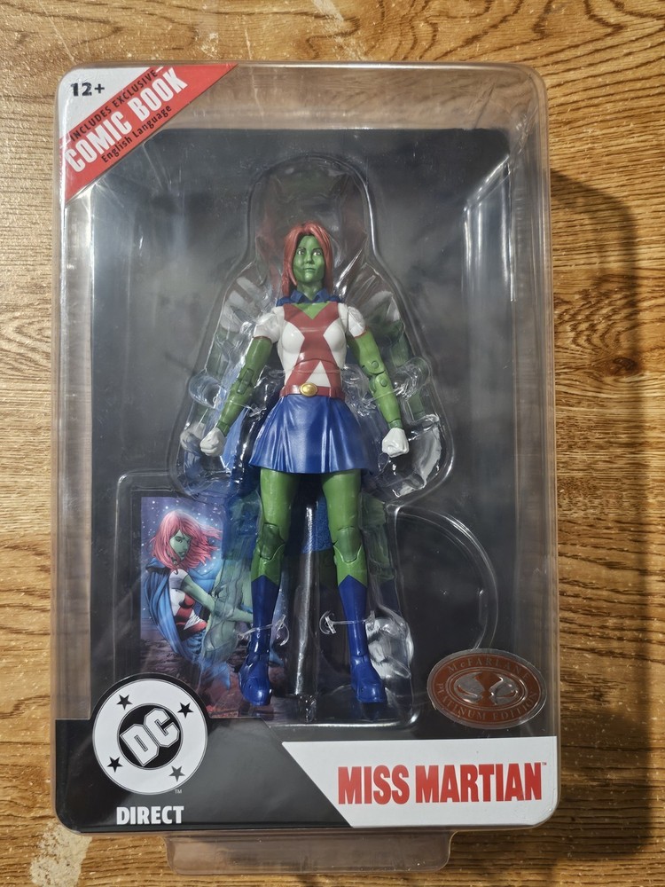 DC Direct McFarlane Miss Martian Teen Titans Platinum Edition Chase New