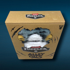 ZURU Fuggler Alley Cats Wide Eyed Cat Gray Tabby 9″ Plush Funny Ugly Monster NIB