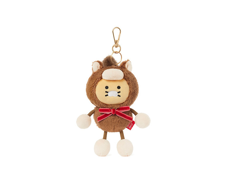 Kakao Friends Lucky Pony Day Keychain Doll Choonsik & Ryan Keyring Bag Charm