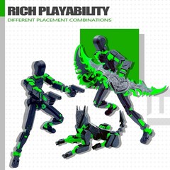 Artfully Designed T13 3D Multi-Jointed Action Figure – No Assembly Required