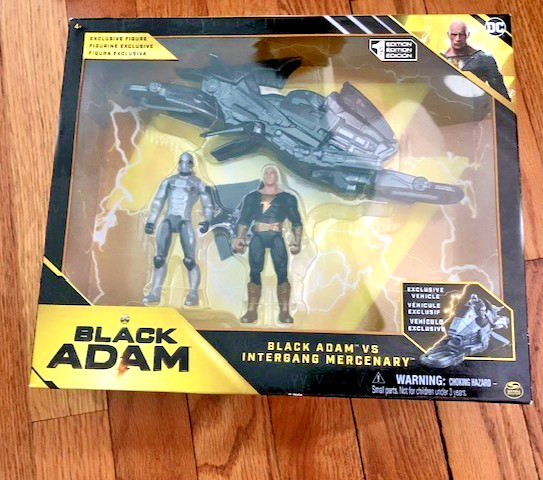 Spinmaster 2021 DC 4″ Black Adam vs. Intergang Mercenary 1st Edition Exclusive