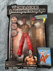 WWE Jakks Pacific Deluxe Aggression Series 7 Rey Mysterio W Stretcher New Wear