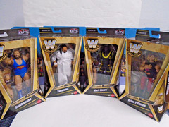 WWE Complete Set of 4 Elite legends 32 figures wih Dory Funk Jr BAF In Hand