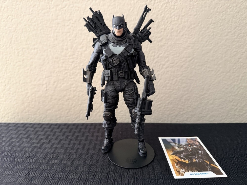 MCFARLANE DC MULTIVERSE BATMAN THE GRIM KNIGHT 7″ LOOSE FIGURE MATTEL 2020 CARD