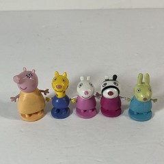 5 Peppa Pig Mini Figures Tiny 1-2 Inches Cake Toppers