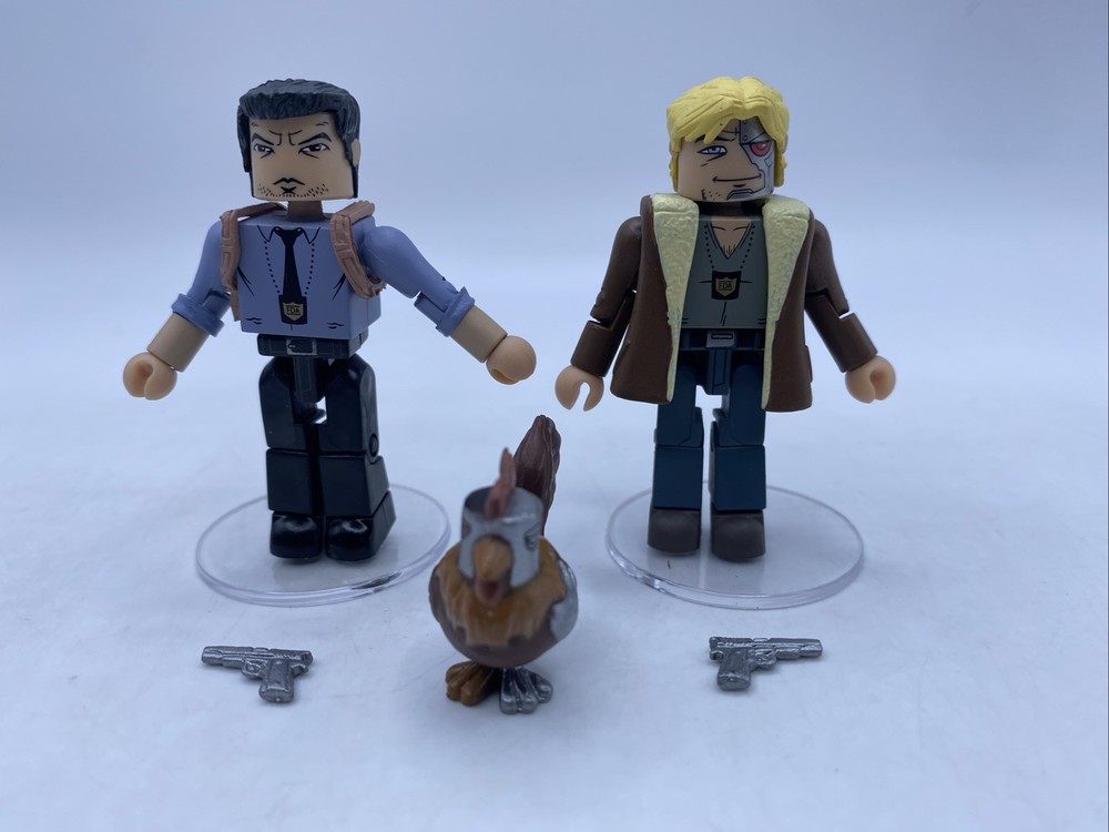 Comic Book Heroes Minimates Series 1 Chew Agent Tony Chu & John Colby with Poyo