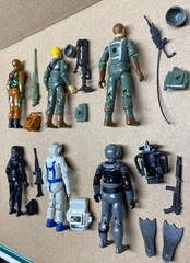 GI Joe Vintage Figure Lot of 6 Flash Short Fuze Roadblock Baroness Eels Snowserp