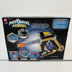 Vintage Bandai Power Rangers Lightspeed Rescue Titanium Laser In Box Working