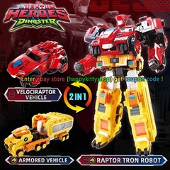 Quantum Heroes Dinoster Guardians 4in1 Metatron Figure Dinosaurs Robot Combiner