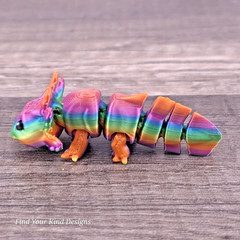 Mini Axolotl 3D Printed Articulated Flexi Fidget Desk Pet Toy 2.5 Inch