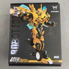 Battle Hornet M03 Alloy Version Robot Force KO Bumblebee Style Transformer Used