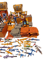 Fortnite Huge Lot Of Loose Figures Raptor Jonesy Parzival etc Weapons Chests SEE