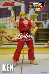 New Storm Toys SFSA01 1/12 Street Fighter ALPHA3 Ken Action Figure Model In Hand