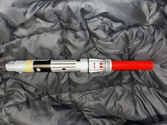 Star Wars LFL 2007 Hasbro Red Dark Side Lightsaber Build A Saber PARTS LOT