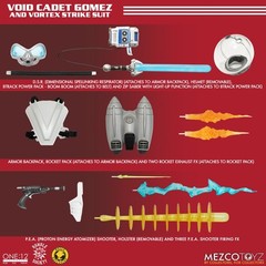 Mezco One: 12 Collective Void Cadet Gomez 6″ Figure Vortex Strike Mech Suit 1/12