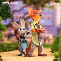 Popmart Gong Zootopia Bunny Best & Nick Wilde Friend Action FIgure In Stock New