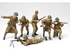 Tamiya 1/35 WWII French Infantry Troops Figures Plastic Model Kit [TAM35288]