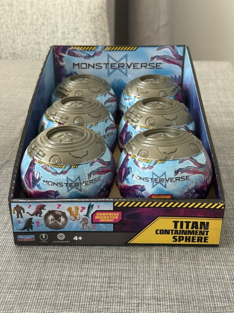 Godzilla X Kong Monsterverse Titan Containment Sphere Mystery Capsule 6 Pack NEW