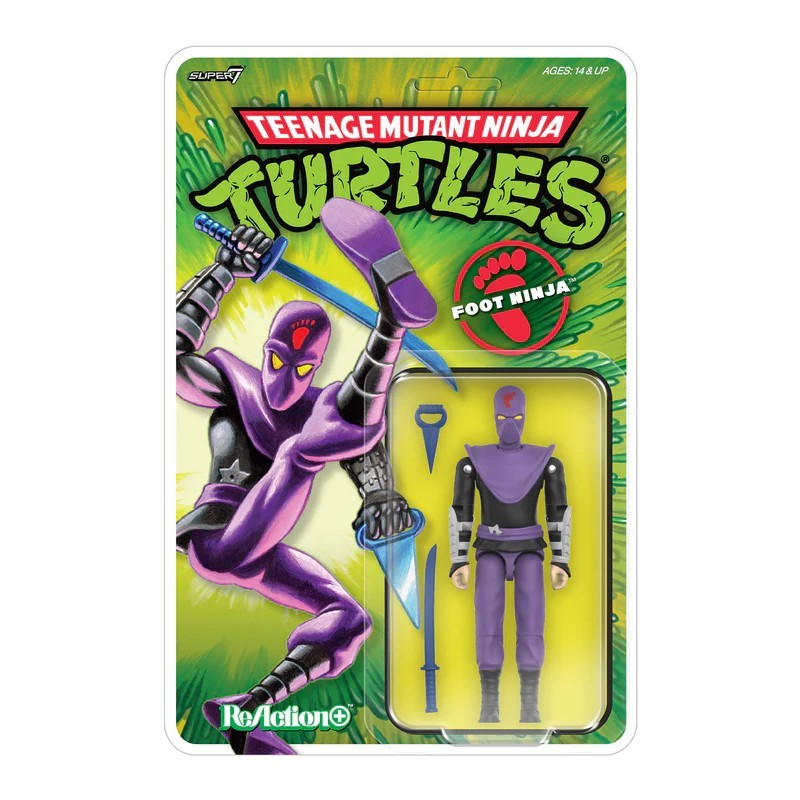 Teenage Mutant Ninja Turtle Foot Ninja Super7 Reaction Action Figure