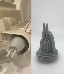 Vintage Star Wars Kenner Imperial Shuttle Front Cannon Repro Part 1983 1X