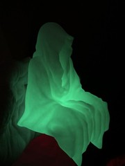 Glow In The Dark Sitting Ghost/Dementor Figurine, , 3D Printed-About 6 in Tall..