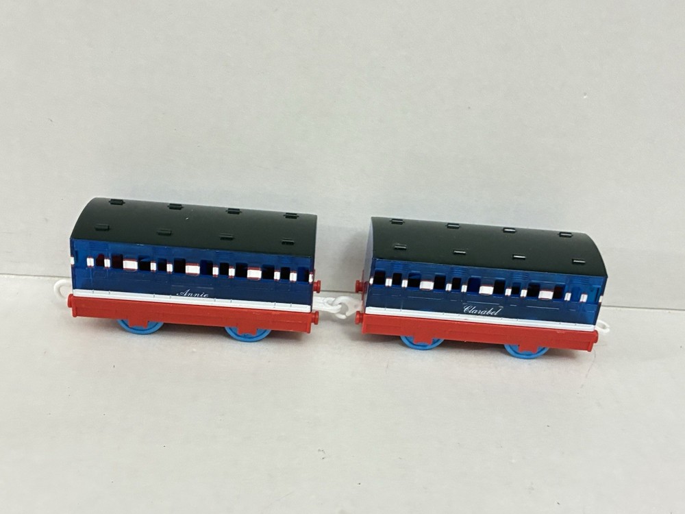 Tomy Thomas Plarail Clear Blue Coaches Annie and Clarabel