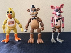 LOT OF 3 FUNKO FIVE NIGHTS AT FREDDY’S + FOXY + CHICA 5″ ACTION FIGURE FNAF