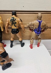 11 Wrestling Action Figures Mixed Lot WWE WWF Vtg-Now Variety Wrestlers Read