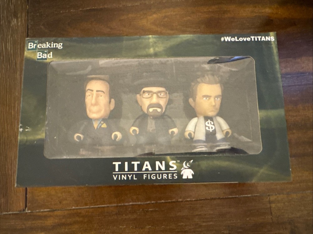 Titans Mini Vinyl Figures 3 Pack Breaking Bad Saul Walter and Jessie NEW SEALED