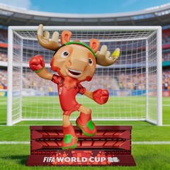 FIFA World Cup 2026 Mascot Figure Set 3pcs 4in Licensed Gift Box