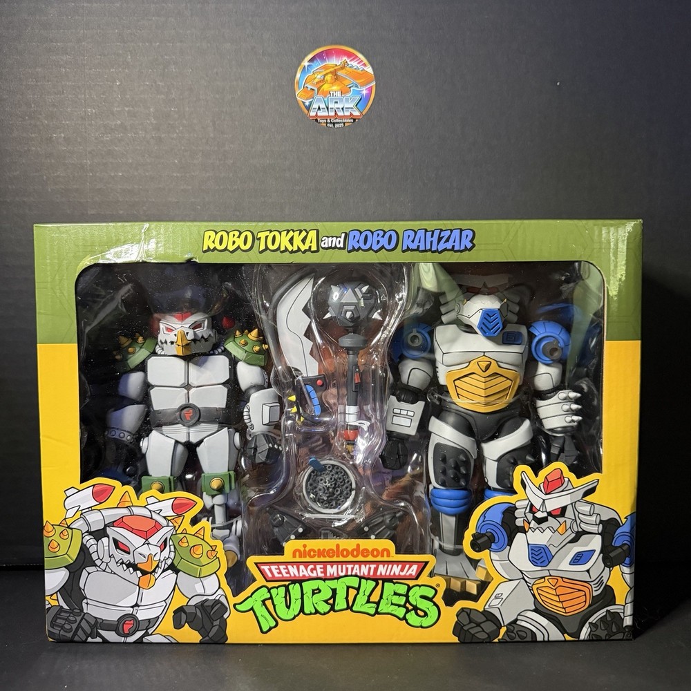 NIB – NECA Teenage Mutant Ninja Turtles TMNT Robo Tokka & Robo Rahzar Two Pack