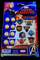 CAPTAIN MARVEL CHALLENGE COIN & MISSION PATCH COMBO SET