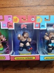 MIB WWE x GPK SET 4 SAVAGE WARRIOR ANDRE AUSTIN GARBAGE PAIL KIDS RARE TOPPS 👀