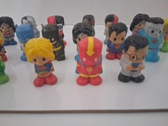 Lot Of 17 Ooshies Pencil Toppers – DC Comics Batman, Superman And More