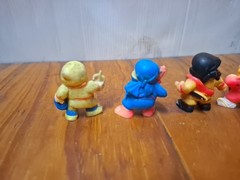 Vintage 1986 Soma Ninja Mini PVC Figures Lot of 4 Clean 3cm Tall