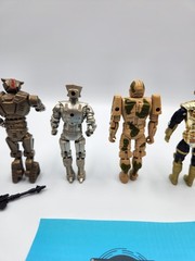 Vintage 1980’s Captain Power Action Figure Lot Of 6 and 1 Weapon B2