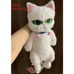 The Disastrous Life of Saiki K. Kusuo 60cm Cute White Cat Collectible Plush Bag