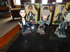 UNIVERSAL MONSTERS BOBBLEHEADS COMPLETE SET 7 NECA 2006 CREATURE PHANTOM MUMMY +