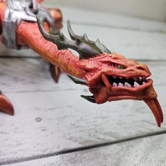 Mega Bloks Dragons Metal Ages Odaku Armory Slann Dragon 12″ Long Figure Read