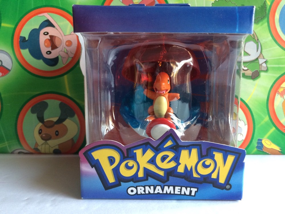Pokemon Figure Charmander Christmas Ornament Poke ball New Xmas Box 2005 (plush)