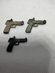 9mm Semi Auto Pistol 1/12 Scale Weapon Action Figure Accessory Force