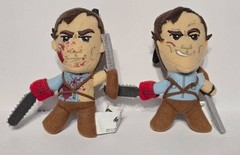 2 Ash Williams Army of Darkness microplush bloody mystery Evil Dead Lot Rare