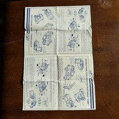 Vintage GI Joe Cobra ARAH Large Set Of Original Blueprints Canadian Released