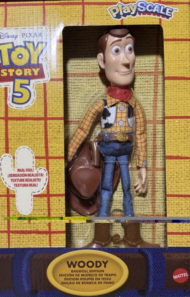 New Disney & Pixar Toy Story 5 Ragdoll Edition PlayScale Woody 7″ Figure Jessie