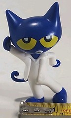 Pete The Blue Cat In Disco White suit 3” Tall Action Figure Toy Phat Mojo (T191)